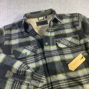 Dkota‎ Dakota Grizzly Burke Wool Blend Sherpa Lined Shirt Jacket Black XL NWT
